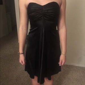 Black Strapless Formal Dress